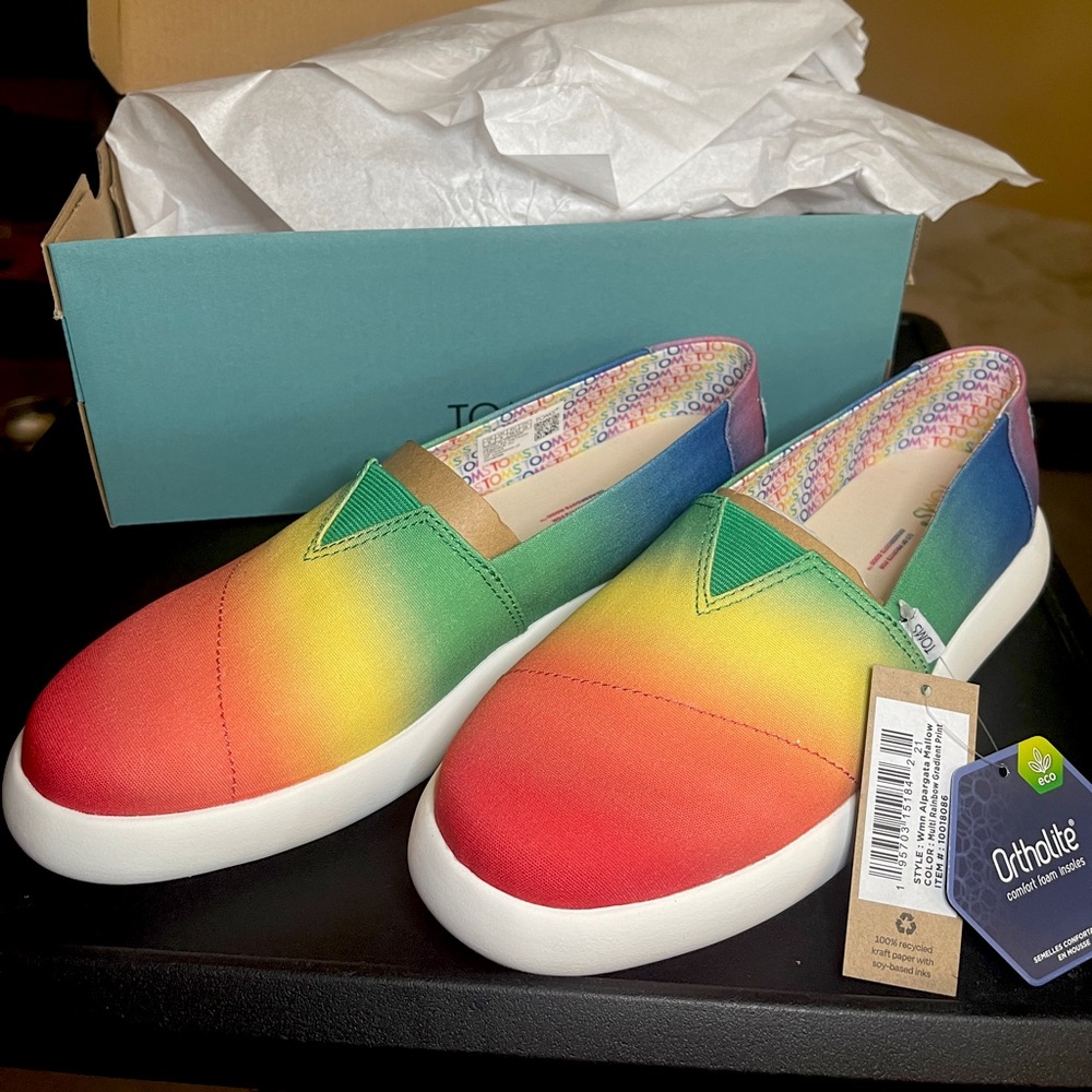 Toms Pride Mallow Ortholite Shoes - NWT